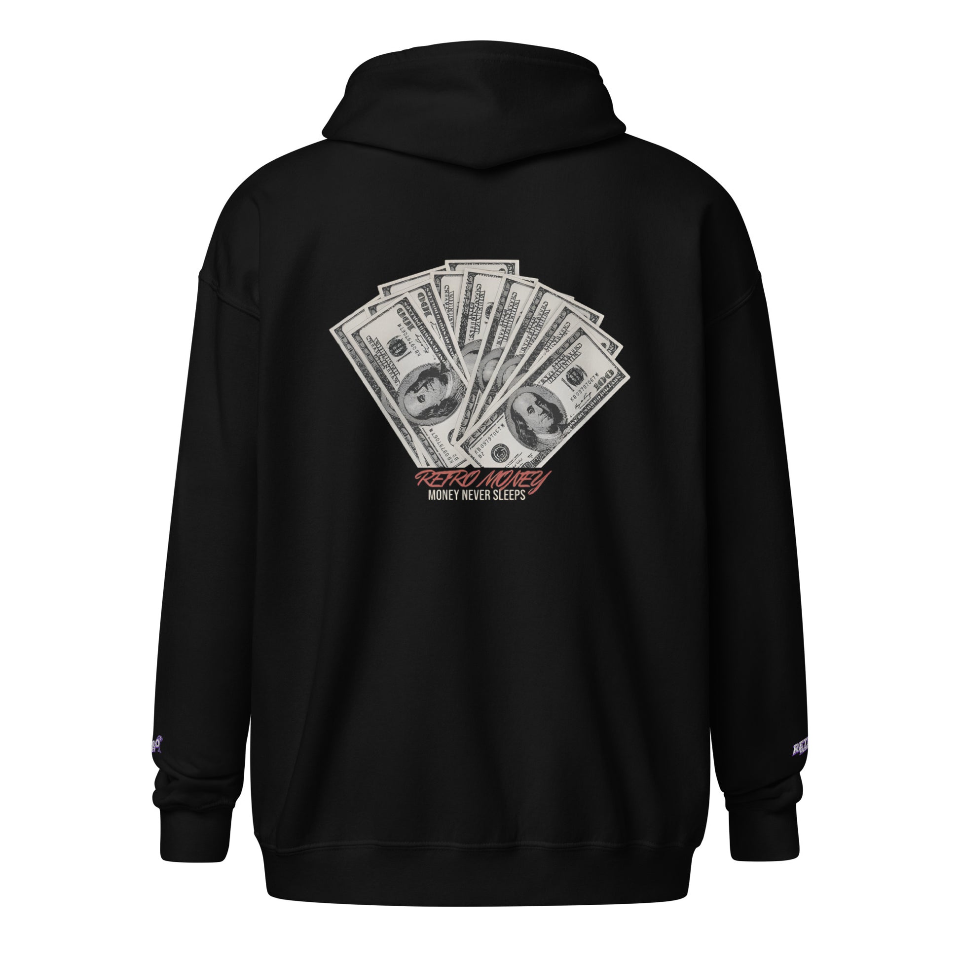 CLASSIC-CASH ZIP HOODIE - RETRO-MONEY