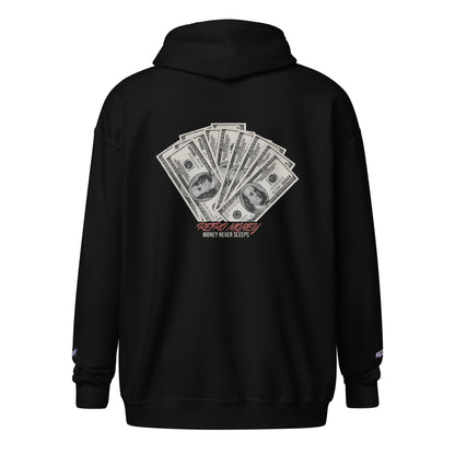 CLASSIC-CASH ZIP HOODIE - RETRO-MONEY