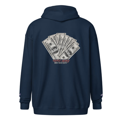 CLASSIC-CASH ZIP HOODIE - RETRO-MONEY