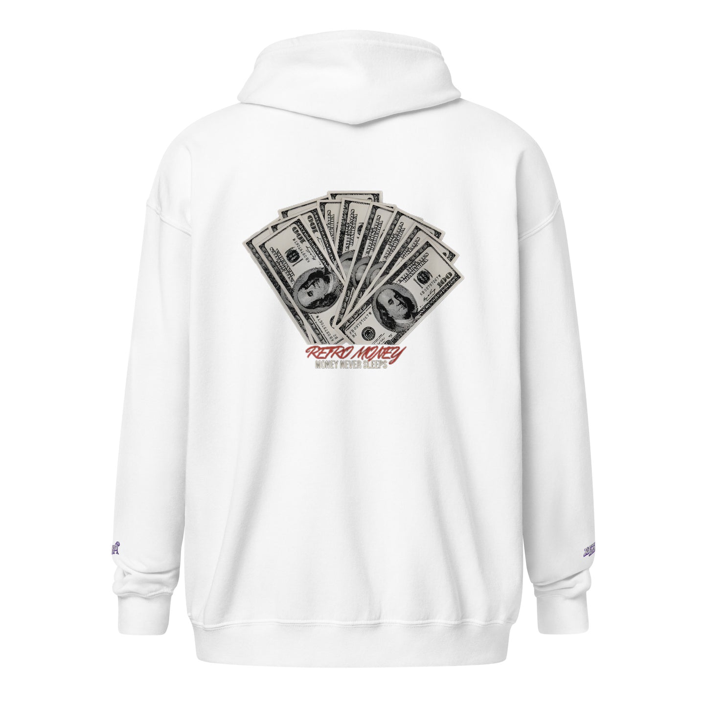 CLASSIC-CASH ZIP HOODIE - RETRO-MONEY